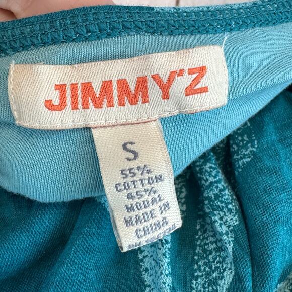 NWT Jimmy'z Dark Teal Floral Strapless A-Line Cotton-Blend Dress Size Small - Picture 9 of 12